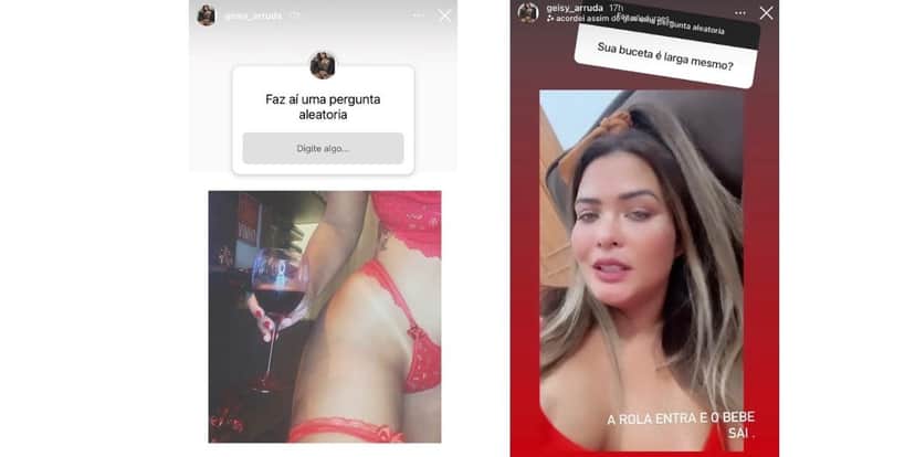 Geisy Arruda escandaliza e responde sobre tamanho de parte íntima (Foto: Reprodução/Instagram) Geisy Arruda escandaliza e responde sobre tamanho de parte íntima (Foto: Reprodução/Instagram)