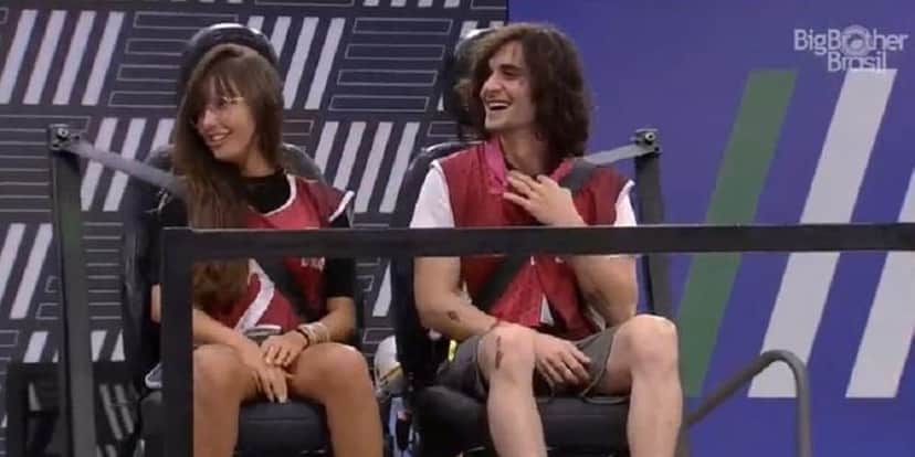 Fiuk ao lado de Thaís em prova no BBB21 (Foto: Reprodução) Fiuk ao lado de Thaís em prova no BBB21 (Foto: Reprodução)