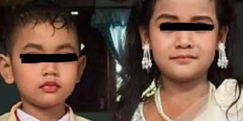 Irmãos gêmeos se casara forçados pelos pais aos 5 anos de idade (Foto: Reprodução) Irmãos gêmeos se casara forçados pelos pais aos 5 anos de idade (Foto: Reprodução)