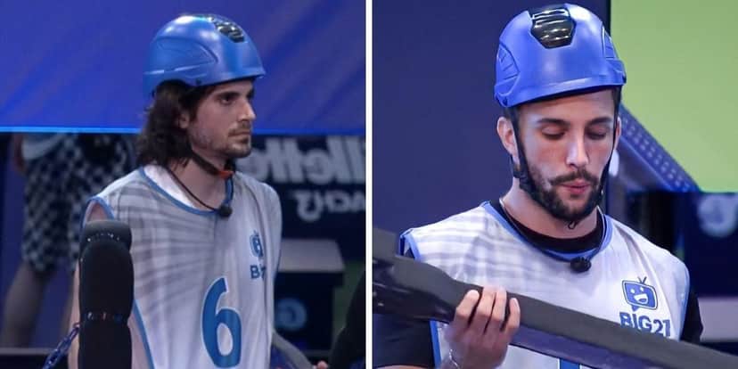 Arthur e Fiuk durante a prova do líder no BBB21 (Foto: Reprodução/Globo) Arthur e Fiuk durante a prova do líder no BBB21 (Foto: Reprodução/Globo)