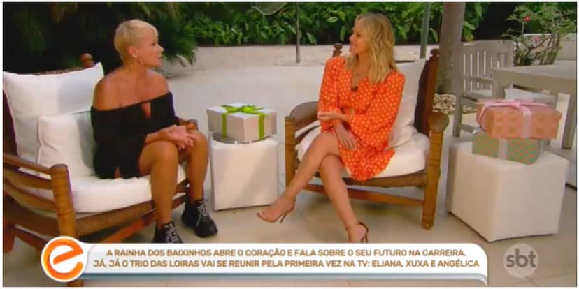 Eliana leva invertida de Xuxa em visita a sua casa (Foto: Reprodução) Eliana leva invertida de Xuxa em visita a sua casa (Foto: Reprodução)