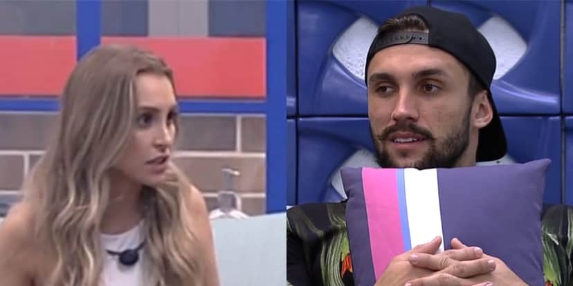 Arthur pressiona Carla Diaz no BBB21 (Foto: Reprodução) Arthur pressiona Carla Diaz no BBB21 (Foto: Reprodução)