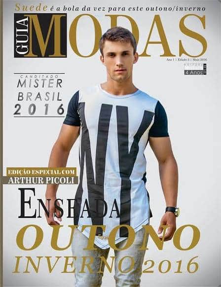 Arthur na capa da revista Guia Modas (Foto: Reprodução) Arthur na capa da revista Guia Modas (Foto: Reprodução)