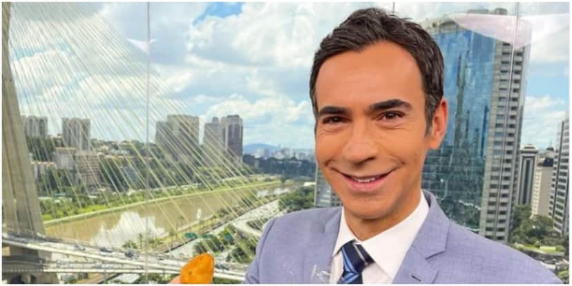 César Tralli usou as redes sociais para expor ao público que estava no Jornal Hoje (Foto: Reprodução) César Tralli usou as redes sociais para expor ao público que estava no Jornal Hoje (Foto: Reprodução)