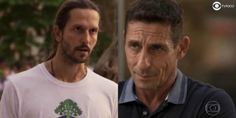 Davi (Vladimir Brichta) e Belizário (Tuca Andrada) se enfrentaram em Amor de Mãe Davi (Vladimir Brichta) e Belizário (Tuca Andrada) se enfrentaram em Amor de Mãe