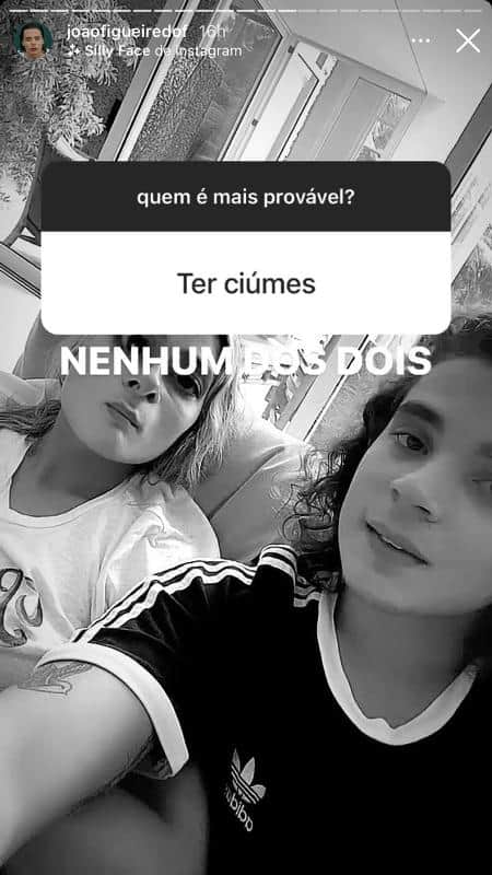 Os dois falaram de ciúmes Os dois falaram de ciúmes