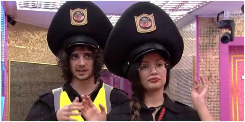 Fiuk e Juliette cumprem o castigo do anjo no BBB21 (Foto: Reprodução/ Globo) Fiuk e Juliette cumprem o castigo do anjo no BBB21 (Foto: Reprodução/ Globo)