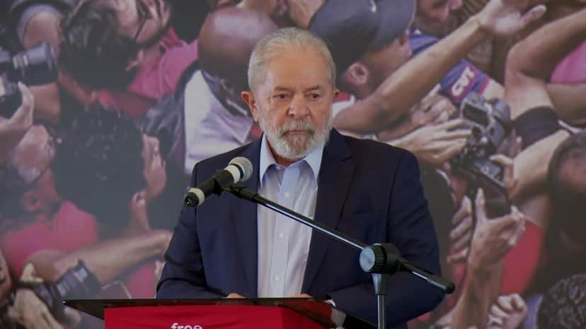Lula em entrevista coletiva (Foto: Reprodução) Lula em entrevista coletiva (Foto: Reprodução)