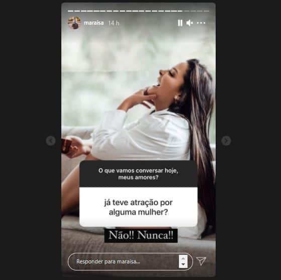 Maraisa revelou que nunca sentiu vontade de pegar mulheres (Foto: Reprodução/Instagram) Maraisa revelou que nunca sentiu vontade de pegar mulheres (Foto: Reprodução/Instagram)