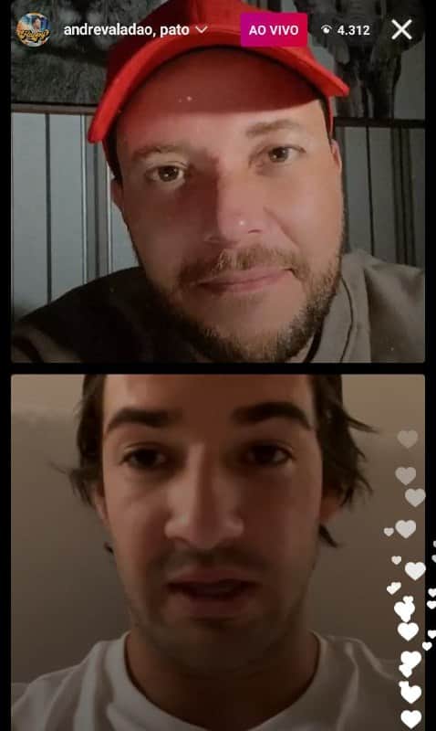Pato esteve em uma live com André Valadão (Foto: Reprodução/ Instagram)