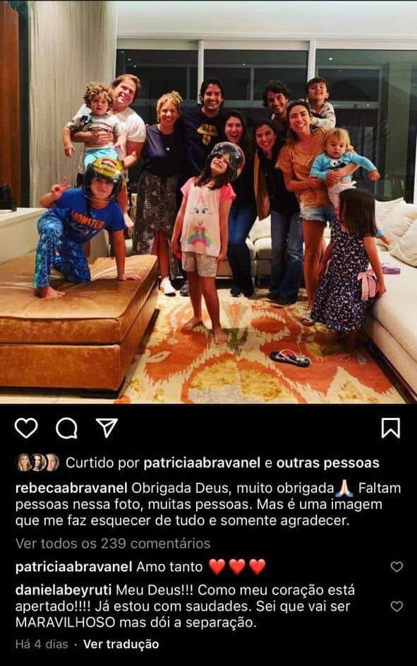Rebeca Abravanel compartilhou uma imagem que pareceu uma despedida (Foto: Reprodução/ Instagram) Rebeca Abravanel compartilhou uma imagem que pareceu uma despedida (Foto: Reprodução/ Instagram)