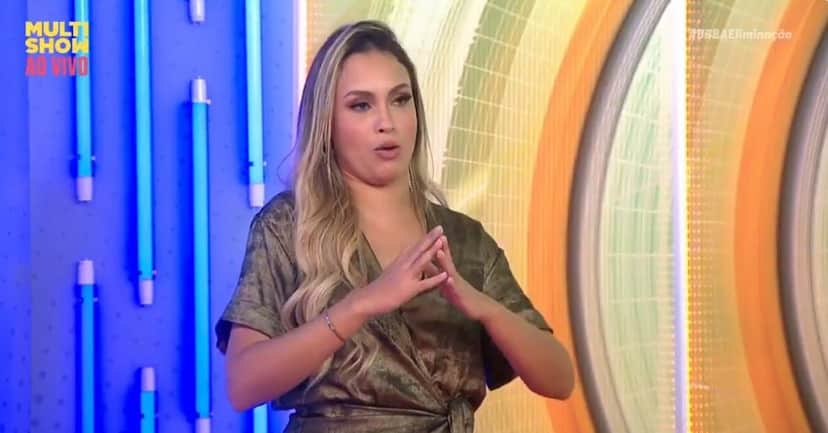 Sarah no BBB21 (Foto: Reprodução) Sarah no BBB21 (Foto: Reprodução)