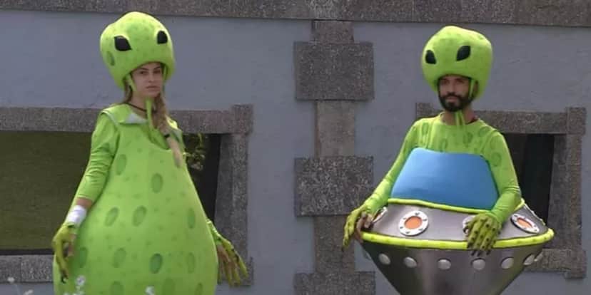 Sarah e Gilberto podem está no paredão do BBB21 (Foto: Reprodução/ TV Globo) Sarah e Gilberto podem está no paredão do BBB21 (Foto: Reprodução/ TV Globo)
