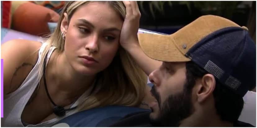 Sarah e Rodolffo durante conversa no BBB21 - Foto: Reproduçao Sarah e Rodolffo durante conversa no BBB21 - Foto: Reproduçao
