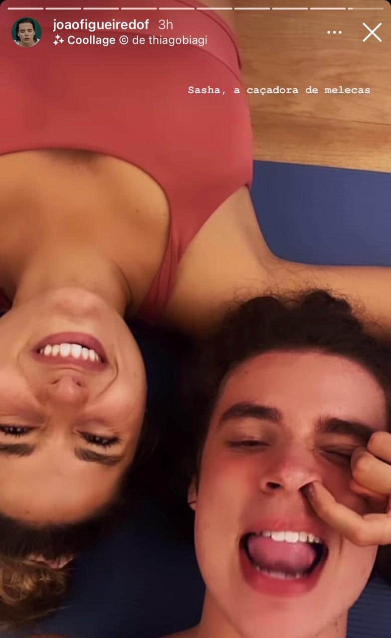 Sasha Meneghel apareceu brincando o namorado nas redes sociais (Foto: Reprodução) Sasha Meneghel apareceu brincando o namorado nas redes sociais (Foto: Reprodução)