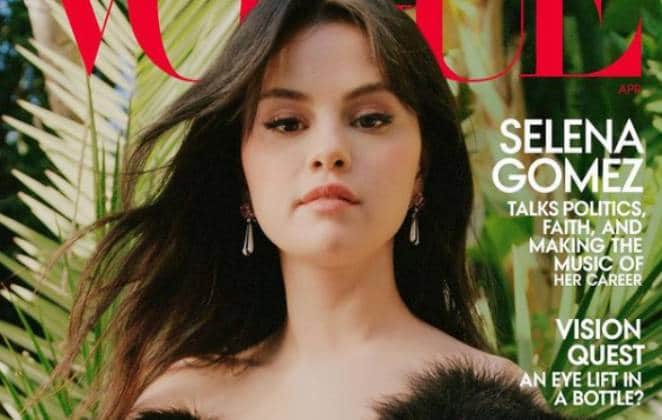 Selena Gomez na capa da Vogue (Foto: Reprodução) Selena Gomez na capa da Vogue (Foto: Reprodução)