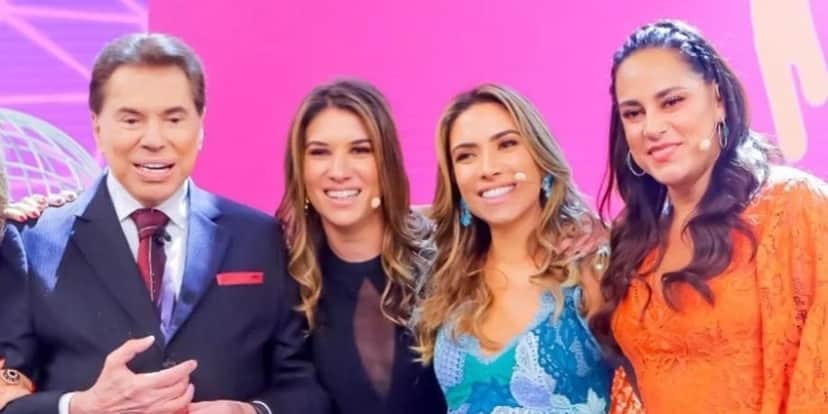 Rebeca, Silvia, Patrícia e Silvio Santos (Foto: Reprodução) Rebeca, Silvia, Patrícia e Silvio Santos (Foto: Reprodução)