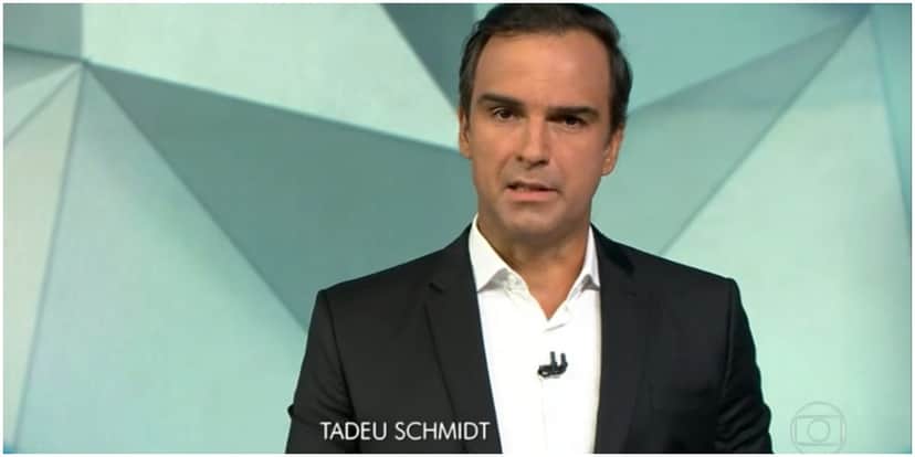 Tadeu Schmidt comanda o Fantástico na Globo - Foto: Reprodução Tadeu Schmidt comanda o Fantástico na Globo - Foto: Reprodução