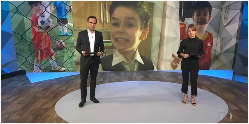 Tadeu Schmidt e Poliana abordaram caso Henry - Foto: Reprodução Tadeu Schmidt e Poliana abordaram caso Henry - Foto: Reprodução