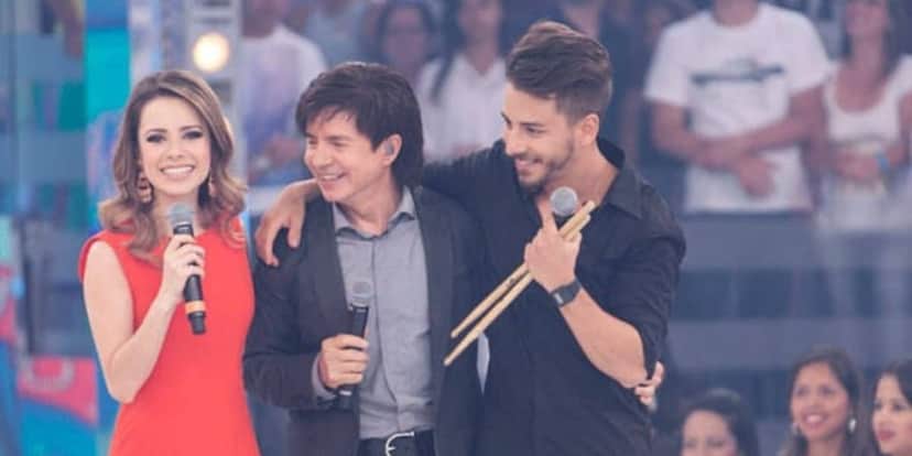 Xororó, Sandy e Junior (Foto: Reprodução/TV Globo) Xororó, Sandy e Junior (Foto: Reprodução/TV Globo)