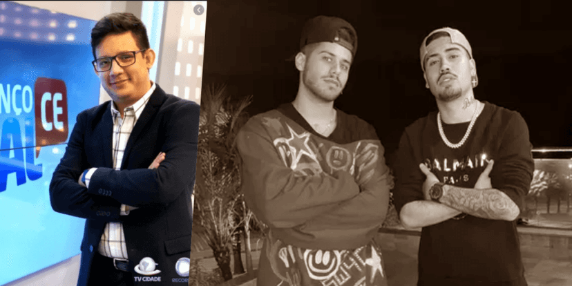 Erlan Bastos entra em treta com Kevinho (Foto montagem: TV Foco) Erlan Bastos entra em treta com Kevinho (Foto montagem: TV Foco)