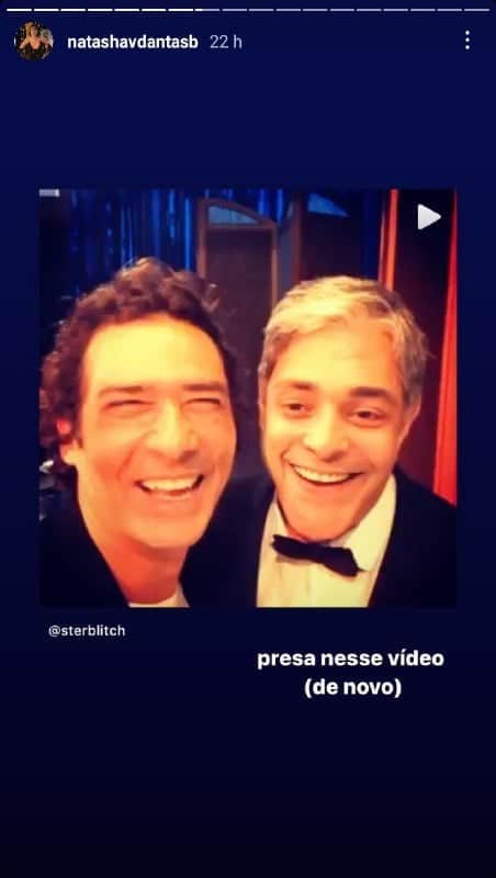 Eduardo Sterblitch gravou vídeo com William Bonner (Foto: Reprodução) Eduardo Sterblitch gravou vídeo com William Bonner (Foto: Reprodução)