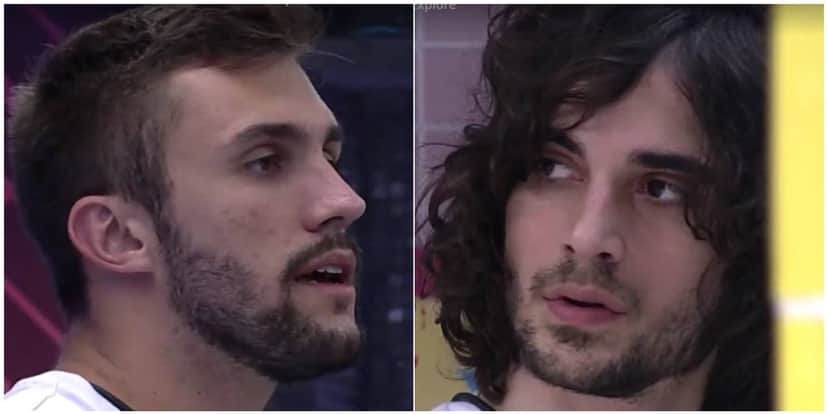 Arthur, Fiuk e João experimentam nova diversão no BBB21 e causam com o resultado ( Foto: Reprodução) Arthur, Fiuk e João experimentam nova diversão no BBB21 e causam com o resultado ( Foto: Reprodução)