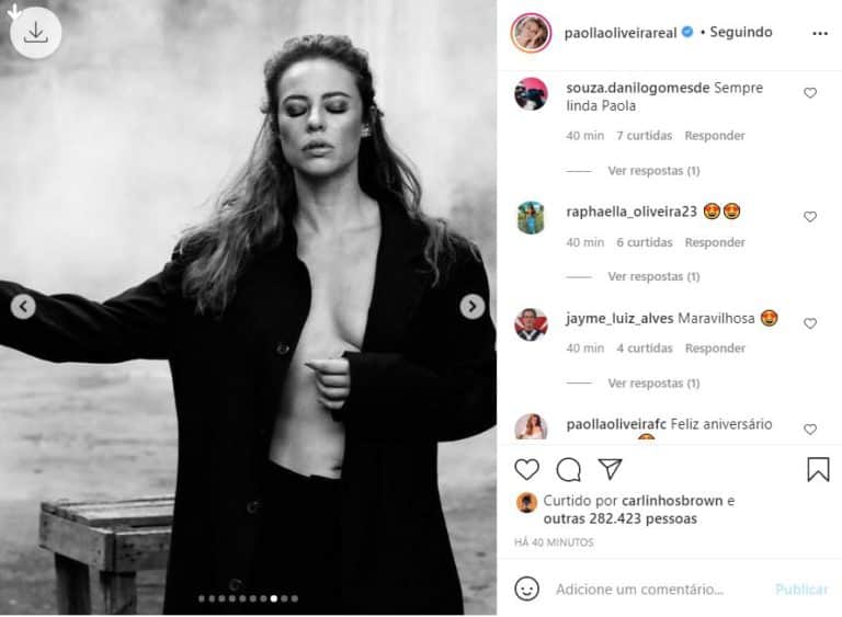 Paolla Oliveira surge de bruços, escandaliza com roupa arrancada e entrega parte íntima: "Que delícia" Paolla Oliveira surge de bruços, escandaliza com roupa arrancada e entrega parte íntima: "Que delícia"