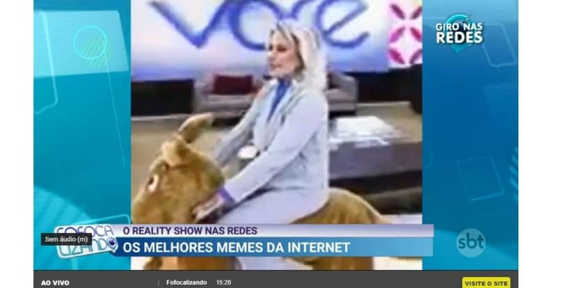 Meme de Ana Maria é exibido em programa de Chris Flores (Reprodução) Meme de Ana Maria é exibido em programa de Chris Flores (Reprodução)