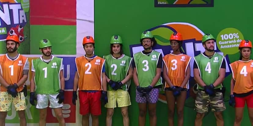 Brothers na prova do anjo do BBB21 (Foto: Reprodução) Brothers na prova do anjo do BBB21 (Foto: Reprodução)