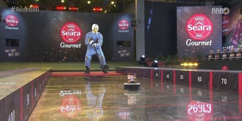 Dummie na prova do líder do BBB21 (Foto: Reprodução) Dummie na prova do líder do BBB21 (Foto: Reprodução)