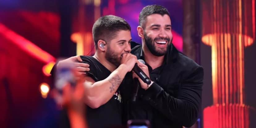 Gusttavo Lima e filho de Leonardo, Zé Felipe (Reprodução) Gusttavo Lima e filho de Leonardo, Zé Felipe (Reprodução)