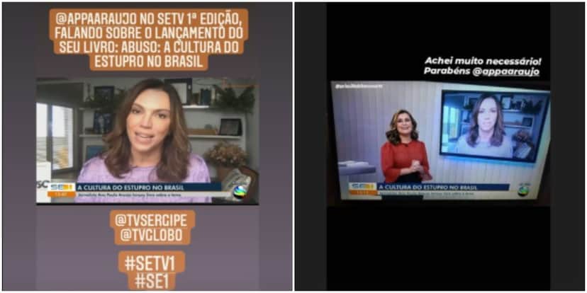 Ana Paula Araújo surgiu em telejornal fora do Bom Dia Brasil e chamou a atenção (Foto: Reprodução) Ana Paula Araújo surgiu em telejornal fora do Bom Dia Brasil e chamou a atenção (Foto: Reprodução)