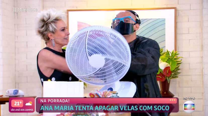 Ana Maria Braga deu 'bronca' em assistente (Foto: Reprodução/TV Globo) Ana Maria Braga deu 'bronca' em assistente (Foto: Reprodução/TV Globo)