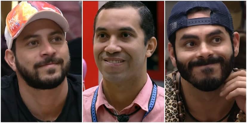 Caio, Gilberto e Rodolffo estão no paredão do BBB21 - Foto: Montagem Caio, Gilberto e Rodolffo estão no paredão do BBB21 - Foto: Montagem