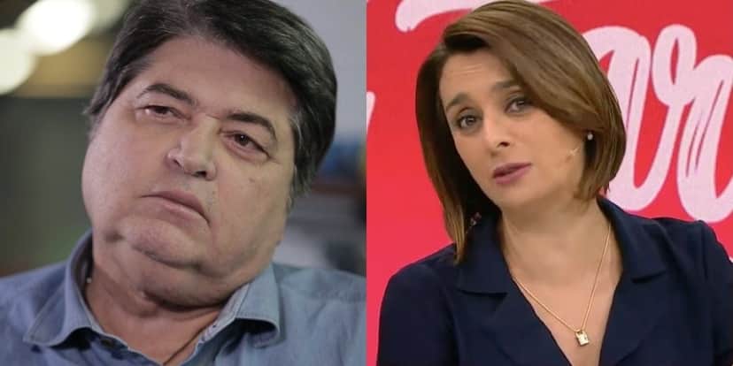 Catia Fonseca interrompe atração às pressas e exibe comunicado urgente de Datena em sala com enfermeira: "Medo" Catia Fonseca interrompe atração às pressas e exibe comunicado urgente de Datena em sala com enfermeira: "Medo"