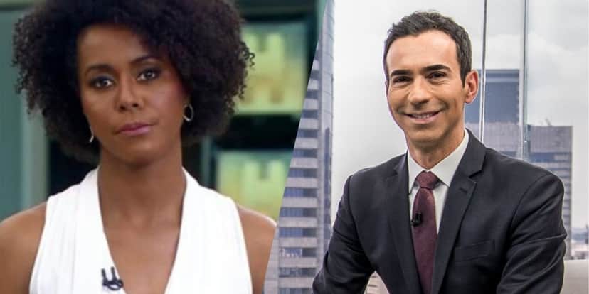 César Tralli e Maju Coutinho (Montagem: TV Foco) César Tralli e Maju Coutinho (Montagem: TV Foco)