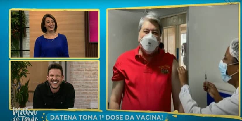 Catia Fonseca interrompe atração às pressas e exibe comunicado urgente de Datena em sala com enfermeira: "Medo" Catia Fonseca interrompe atração às pressas e exibe comunicado urgente de Datena em sala com enfermeira: "Medo"