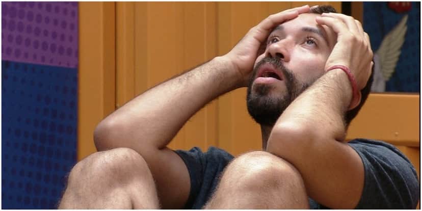 Gilberto foi aos prantos com mais uma indicação ao paredão do BBB21 (Foto: Reprodução) Gilberto foi aos prantos com mais uma indicação ao paredão do BBB21 (Foto: Reprodução)