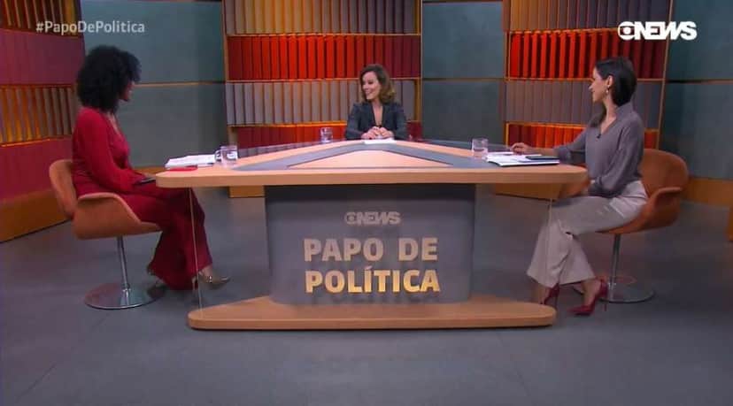 Maju Coutinho no novo programa de polícia da Globo News (Foto: Reprodução)