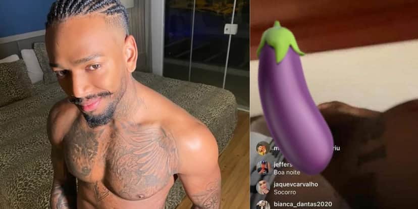 Nego do Borel ficou nu em live (Foto: Reprodução/Instagram) Nego do Borel ficou nu em live (Foto: Reprodução/Instagram)