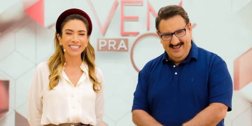 Patrícia Abravanel e Ratinho no "Vem Pra Cá" (Foto: Divulgação/SBT) Patrícia Abravanel e Ratinho no "Vem Pra Cá" (Foto: Divulgação/SBT)
