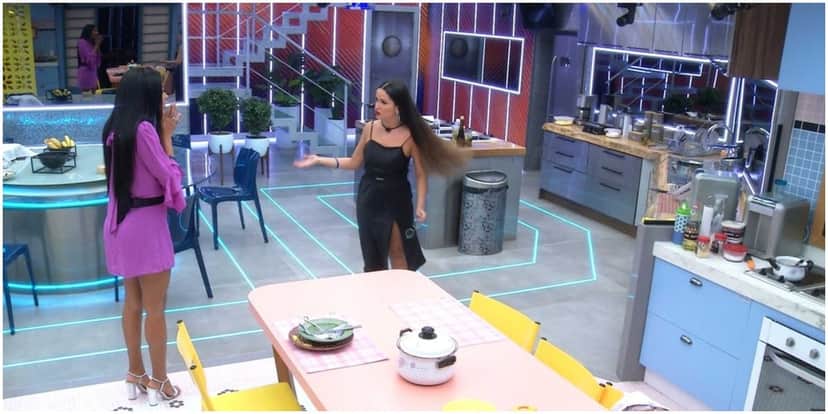 Juliette e Pocah discutiram após a formação do paredão do BBB21 (Foto: Reprodução) Juliette e Pocah discutiram após a formação do paredão do BBB21 (Foto: Reprodução)