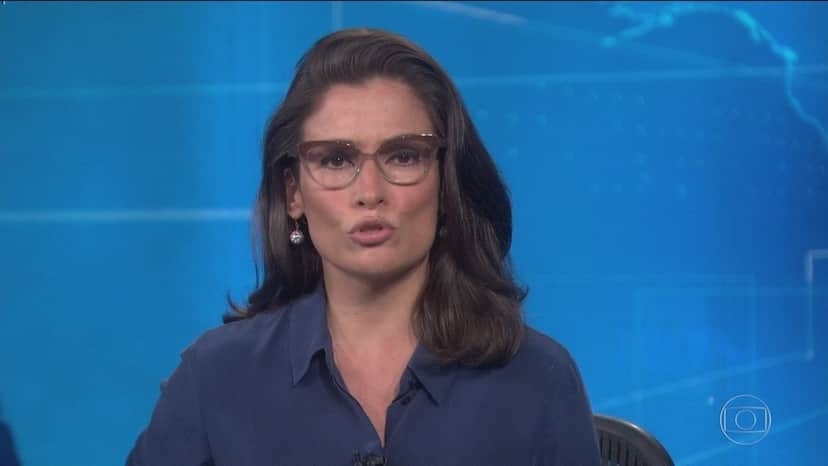 Renata Vasconcellos no Jornal Nacional (Foto: Divulgação) Renata Vasconcellos no Jornal Nacional (Foto: Divulgação)