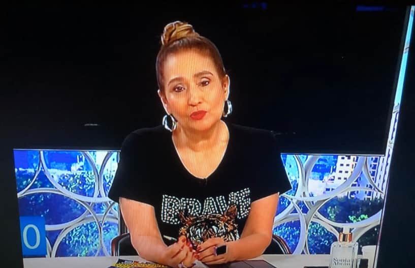 Sonia Abrão, ao vivo, no A Tarde é Sua, fez homenagem para o amigo Agnaldo Timóteo (Foto reprodução) 