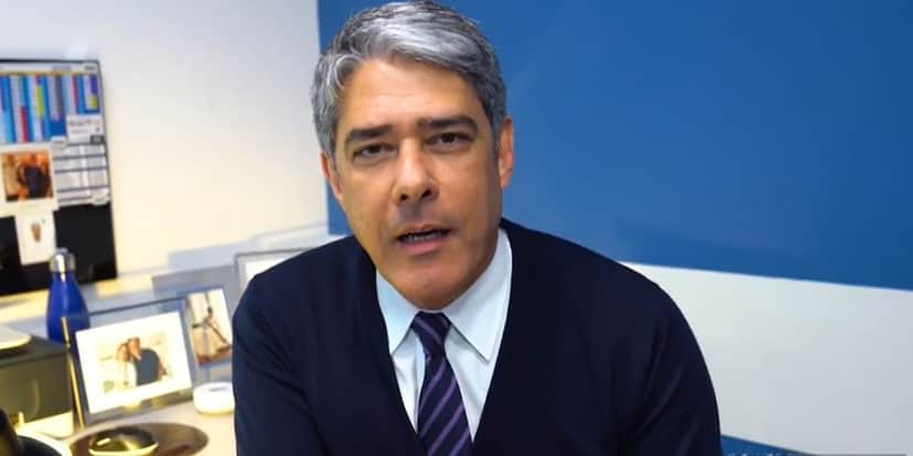 William Bonner nos bastidores do Jornal Nacional (Reprodução: Globo) William Bonner nos bastidores do Jornal Nacional (Reprodução: Globo)