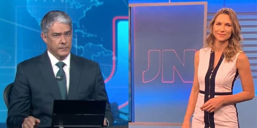 William Bonner e Anne Lottermann trabalham juntos no Jornal Nacional (Montagem: TV Foco) William Bonner e Anne Lottermann trabalham juntos no Jornal Nacional (Montagem: TV Foco)