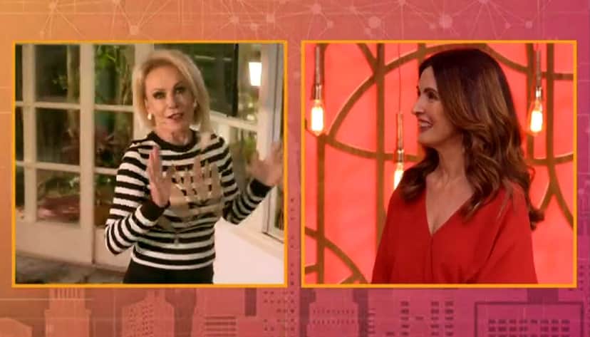 Fátima Bernardes e Ana Maria Braga se declararam uma á outra após rumores de barraco (Foto: Reprodução/TV Globo) Fátima Bernardes e Ana Maria Braga se declararam uma á outra após rumores de barraco (Foto: Reprodução/TV Globo)