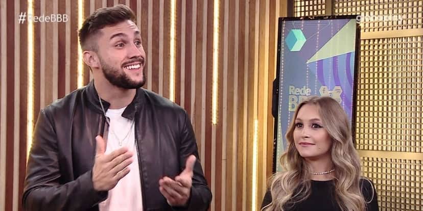 Arthur e Carla Diaz ficam cara a cara após BBB21 (Foto: Reprodução) Arthur e Carla Diaz ficam cara a cara após BBB21 (Foto: Reprodução)