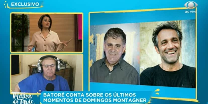Batoré falando sobre os últimos momentos de Domingos Montagner em vida (Reprodução: Band) Batoré falando sobre os últimos momentos de Domingos Montagner em vida (Reprodução: Band)